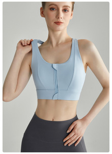 Sujetador Deportivo de Alta Resistencia, a Prueba de Impactos, Transpirable, de Secado Rápido y Ecológico para Mujer, Talla Grande, con Cierre Frontal, para Entrenamiento, Running y Yoga - Product Image 5