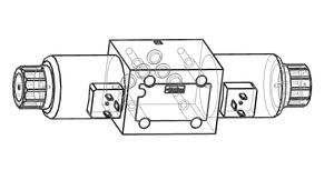 Vannes de commande directionnelles proportionnelles à solénoïde hydraulique D3FBE02SC0NJW3 en stock - Product Image 3