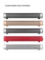 Barre de son 2.0 canaux alimentée par USB, design linéaire élégant et ergonomique, basses profondes minimalistes pour ordinateur de bureau intérieur