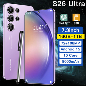 Smartphone à écran plat grand format 7,3 pouces, design fin, déverrouillage facial, grande mémoire, NOUVEAU 2026 - Product Image 4