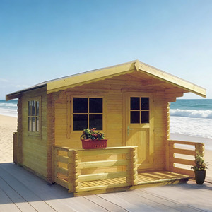 Kit de maison en bois de plage, maison tropicale en bord de mer - Product Image 1