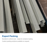 Profilé d'angle perforé en acier galvanisé pour plâtre, cornière de plâtre, taille personnalisée pour bord de plafond