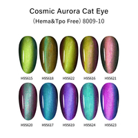 Gel à ongles magnétique professionnel 15ml sans hema 24 couleurs 9D imbiber le vernis à ongles d'oeil de chat Cosmic Aurora Cat Eye Gel Polish