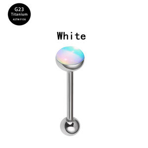 G23 Titanium Tongue F136 Titanium Body 14G Straight Rod Ear <span class=keywords><strong>Bridge</strong></span> <span class=keywords><strong>Piercing</strong></span> Fashionable Magic Color Ear Nail Weddings Gifts - Product Image 4