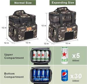 Muestra gratuita de neveras portátiles de TPU para senderismo con logotipos de colores personalizados, nevera portátil de vino 840D de lados blandos, aislada y hecha de TPU - Product Image 6