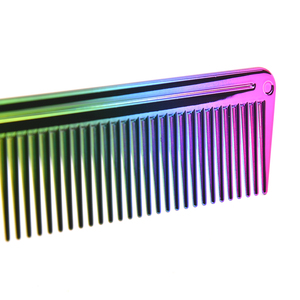 <span class=keywords><strong>Pettine</strong></span> Piatto Elettroplaccato Multicolore per Uomo, <span class=keywords><strong>Pettine</strong></span> per Taglio <span class=keywords><strong>Capelli</strong></span>, <span class=keywords><strong>Pettine</strong></span> Dedicato per Salone, <span class=keywords><strong>Pettine</strong></span> per Olio - Product Image 3