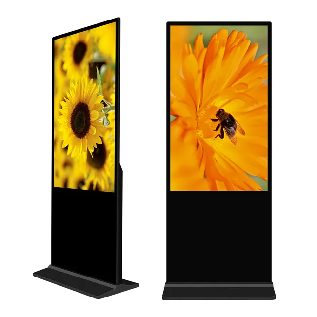 Trong nhà HD LCD màn hình quảng cáo 43 55 inch kỹ thuật số biển hiển thị kiosk Android Mạng tương tác LCD TV