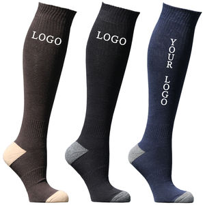 Kaus kaki berkuda setinggi lutut nyaman logo kustom uniseks boot kaus kaki berkuda - Product Image 1