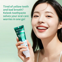 Dentifrice blanchissant et anti-taches KeLeek 105g – Nettoyage en profondeur, élimine les taches, rafraîchit l'haleine, éclaircit les dents – Soin bucco-dentaire et nettoyage dentaire