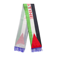 Écharpe de drapeau palestinien BOLISI 100% polyester, impression numérique double face, vente en gros, châle traditionnel