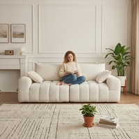 Canapé modulaire compact VANBOW sans structure, idéal pour les petits espaces, canapé deux places Cloud, best-seller au Japon