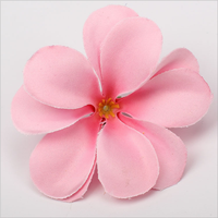 Bunga Plumeria Buatan EVA Grosir Model Mawar Sentuhan Realistis Ramah Lingkungan untuk Dekorasi Topi Pernikahan dengan Benang Sari