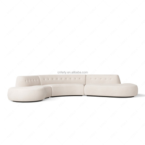 أريكة قطاعية عصرية من FERLY بتصميم معاصر متين مع إطار من خشب البلوط لغرفة المعيشة - Product Image 5