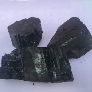 Natural turmalina negra pedra bruta para colecionáveis e decoração