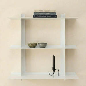 Mensola da Parete in Metallo Kora, 75 Cm, Acciaio Verniciato a Polvere Opaca, Stile Industriale Moderno per Soggiorno e Cucina - Product Image 4