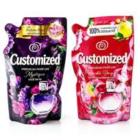 Pochettes souples à bec verseur Haodong pour détergents, cosmétiques, gels douche, savons exfoliants, lessive – Recharge liquide 1 L