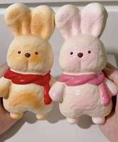 Peluche Lapin Adorable - Douce et Cuddly, Peluche Courte Ultra-Moelleuse, Texture Ultra-Douce, Sensation Lactée Délicieuse, 0-24 Mois, Fabriqué en Chine