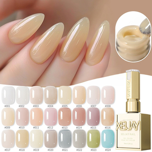 XEIJAYI Smalto Gel Designer Classico Trasparente Effetto Ghiaccio <span class=keywords><strong>Nude</strong></span> in Polvere Liquido a Lunga Durata per Uso Professionale e Fai-da-te - Product Image 1