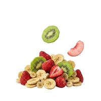 Bulk groothandel gevriesdroogde gemengde fruitsnacks knapperige gedroogde fruitmix gezonde fruitstukjes voor havermout & yoghurt