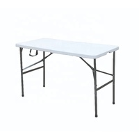 Table pliante portable moderne d'extérieur 4 en 1, légère, imperméable, avec structure métallique durable, idéale pour les repas, la formation et les conférences.