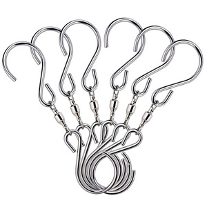 Swivel <b>Hooks</b> Dual Swivel <b>S</b> <b>Hooks</b> Twisters Hangers Wind Spinner Wind Chimes Hanging Windsocks for Indoor Outdoor Organization - Product Image 1