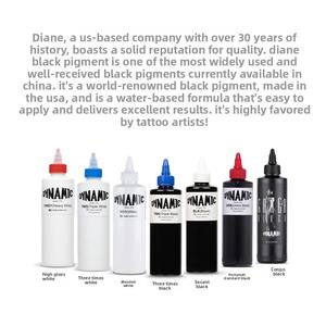 Ensemble d'encres de tatouage <span class=keywords><strong>Dynamic</strong></span> <span class=keywords><strong>Triple</strong></span> <span class=keywords><strong>Black</strong></span>, pigment permanent importé des États-Unis, professionnel pour les eye-liners et le microblading - Product Image 3