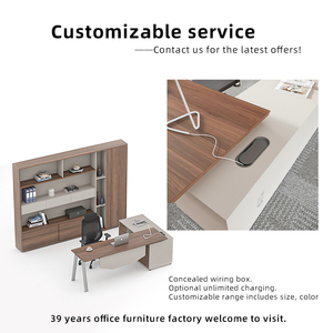 Bureau <span class=keywords><strong>de</strong></span> direction extensible en forme <span class=keywords><strong>de</strong></span> <span class=keywords><strong>L</strong></span> moderne <span class=keywords><strong>de</strong></span> luxe avec garantie <span class=keywords><strong>de</strong></span> 10 ans - Product Image 6