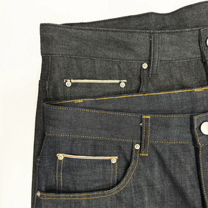 <strong>Jeans</strong> Wholesale Selvedge Denim <strong>Jeans</strong> Baggy Stacked Streetwear Designer Men Vintage Heavyweight RAW BLACK JAPANESE DENIM <strong>JEANS</strong> - Product Image 4