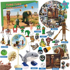 <span class=keywords><strong>Calendrier</strong></span> de l'<span class=keywords><strong>avent</strong></span> italien Brainrot 24 jours Tung Tung Tung Sahur compte à rebours boîte-cadeau pendentif ornements Tralala décor de vacances <span class=keywords><strong>Anime</strong></span> - Product Image 5