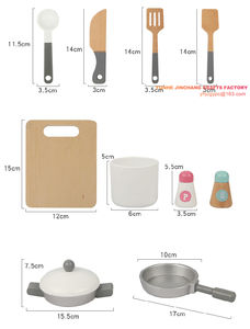 Ensemble <span class=keywords><strong>de</strong></span> jouets <span class=keywords><strong>de</strong></span> <span class=keywords><strong>cuisine</strong></span> éducatifs en bois pour la maternelle - Product Image 3