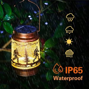 Luces Solares de Jardín para Exteriores, IP65 Impermeables, LED de Metal con Forma de Pie Grande, Regalos Creativos para Festivales - Product Image 1