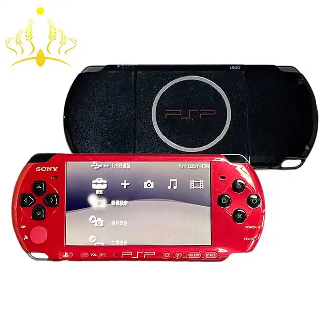 95% nuovo PSP retro console di gioco per Playstation 3000 portatile PSP 3000 PSP Console rosso nero