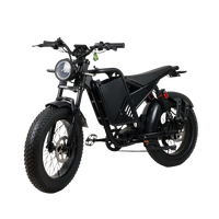 Vélo électrique avec écran LCD, suspension hydraulique avant et airbag arrière pour la conduite tout-terrain