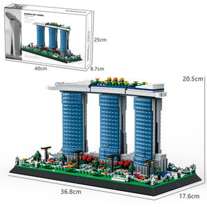 Wange 4217 Marina Bay Sands Singapur, Bloques de Plástico Creativos, Modelo de Ladrillos, Juego de Bloques de Construcción Educativos para Niños, Juguete de Plástico - Product Image 4