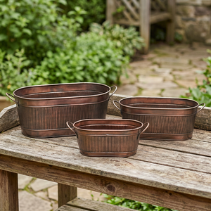 Ensemble de 3 bacs à fête galvanisés - Product Image 2
