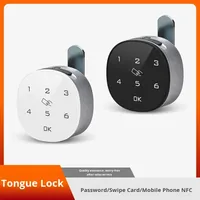 Serrure de cabinet intelligente ronde de 20 mm, déverrouillage par mot de passe et carte, clavier tactile numérique pour armoire de classement