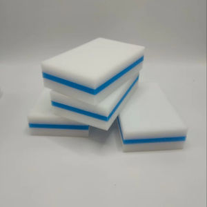 Sandwich 3-Schicht Melaminschaum mit PU-Schwamm Großhandel Küchenschrubber Maßgeschneidertes Scheuerkissen OEM Magischer Radierer - Product Image 4