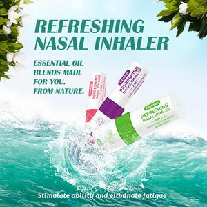 3 pièces de diffuseur nasal d'huiles essentielles <span class=keywords><strong>Chanson</strong></span> CS085 2-en-1, logo personnalisé, aromathérapie naturelle, rafraîchissant, écologique, imperméable - Product Image 4