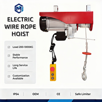 Palans électriques à câble monophasés sans fil de type européen certifiés CE IP54 pour l'entretien des usines, les ateliers, les sociétés de publicité