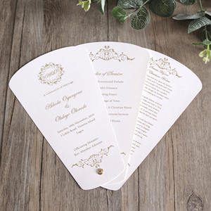 Programa <span class=keywords><strong>de</strong></span> Ceremonia <span class=keywords><strong>de</strong></span> boda <span class=keywords><strong>de</strong></span> lámina dorada <span class=keywords><strong>de</strong></span> tres páginas Fans Invitación <span class=keywords><strong>de</strong></span> boda <span class=keywords><strong>de</strong></span> papel <span class=keywords><strong>de</strong></span> cartón blanco <span class=keywords><strong>para</strong></span> evento <span class=keywords><strong>de</strong></span> boda - Product Image 3