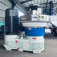 1-1.5 t/h de paille de scie à bois, Machine de fabrication de granulés de carburant solide, Machine de granulation de ligne pour la fabrication de granulés de bois de biocarburant