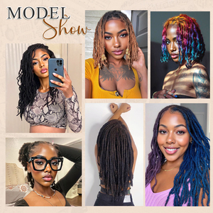 Originea Best Seller Extensions de dreadlocks 100% cheveux humains naturels, épaisseur 0,6 cm, 6-18 pouces, pour homme/femme, entièrement faites à la main, locs souples - Product Image 5