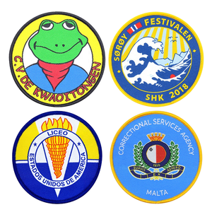 Écussons en chenille tissés 3D personnalisés, écologiques, conçus en usine, à broder, à thermocoller, logo en PVC, vêtements, chapeaux, dentelle en tissu, OEM - Product Image 1