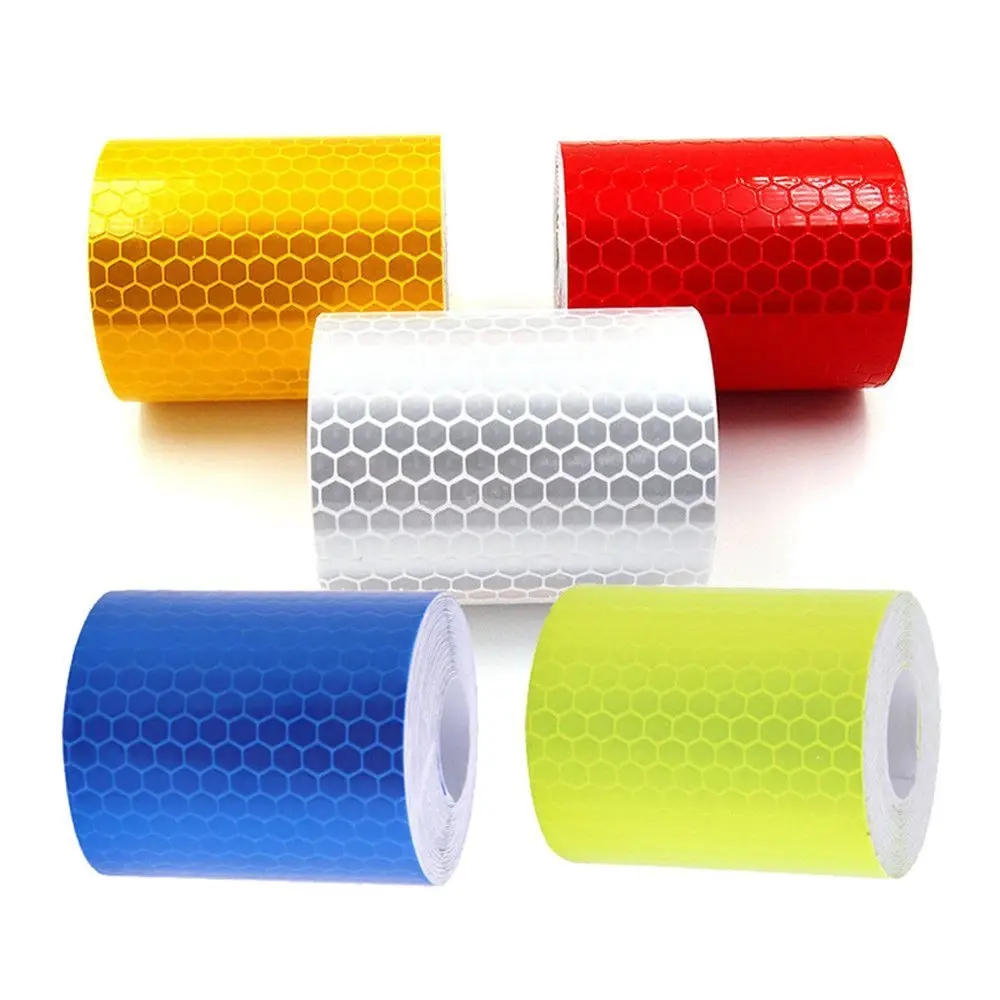 Durable Reflective Sticker Safety Reflector Protective Tape Car Bicycle Stickers Strip Roll Safety Warning Auto Decor 1mX5cm
