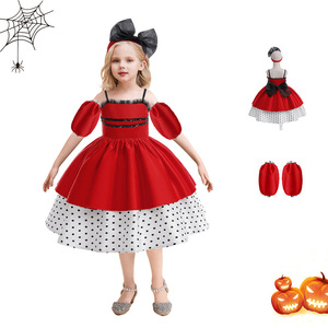 Nuevo Vestido de Princesa con Volantes de Gasa para Niñas 2026, Vestido para el <span class=keywords><strong>Primer</strong></span> <span class=keywords><strong>Año</strong></span> de la Bebé, Vestido para Actuación de Halloween - Product Image 3