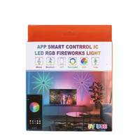 Bande lumineuse murale LED RGB 5V pour maison intelligente, effet feux d'artifice, décorative, lumières de Noël avec télécommande/contrôle par application