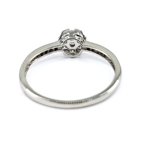 Factory Wholesale Women's Anniversary Party Wedding Solitaire Design 18K White Gold Natural Diamond Fine Jewelry Small Gift - Product Image 4