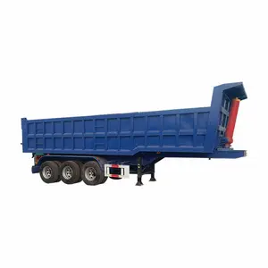 China Most Popular 40 50 Ton Side Tipper/ Rear Dumper Semi 3 Axles Used Dump Truck Trailer Beds Tires For Sale