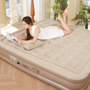 Colchón de Aire Premium Comfort Twin de PVC Flocado con Bomba Integrada - Cama Inflable Portátil de Inflado Rápido para el Hogar y Viajes - Product Image 5