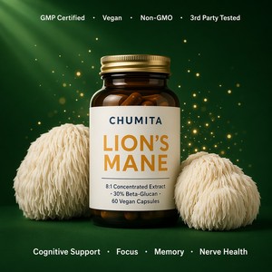 <strong>Lion</strong> <strong>Mane</strong> <strong>Mushroom</strong> Capsule OEM 1000mg Dual Extract Cognitive Focus Memory Nootropic Vegan Wholesale Private Label - Product Image 1